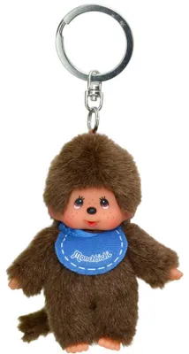 Produktbild von Junge blau Anhänger | 10 cm Monchhichi Sekiguchi | Schlüssel-Anhänger