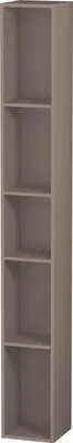 Produktbild von Duravit Regalelement L-Cube 18x18x140cm, 5 Fäch., vert, basalt matt
