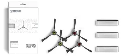 Produktbild von Ecovacs DK3G-KTA, Zubehör-Set, Staubsaugerroboter, Schwarz, Grau, Ecovacs, DEEBOT OZMO Slim10, 7 Stück(e)