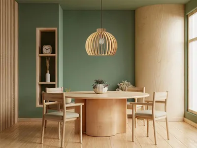 Obrázok produktu pre Závesný luster z masívneho dreva E27 / 450 - WRE142