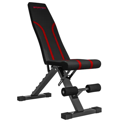 Image de Banc de musculation pliable – banc de musculation réglable | Couleur : Noir | Dimensions : 35 x 82 x 107 cm