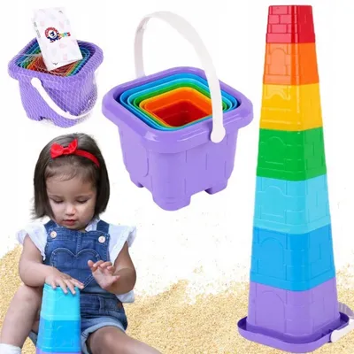 Produktbild von Technok Stapelturm Lernspielzeug für Kinder ab 3 Jahren