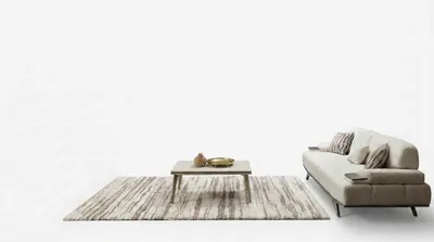 Productafbeelding van Bank, 3-zits, beige, modern, comfortabel, gestoffeerde bank, driezitter