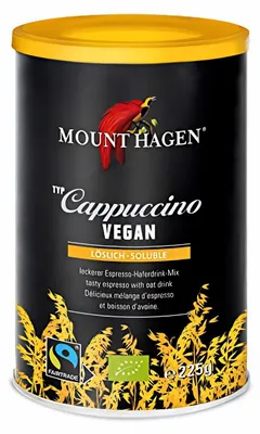 Produktbild von Mount Hagen Hafer-Cappuccino , vegan,  & fair , 225g, Dose