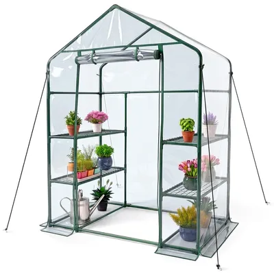 Immagine prodotto di Serra con ripiani Porta avvolgibile Mobiclinic Chiusura sicura PVC impermeabile 143x73x195 cm Home Grow