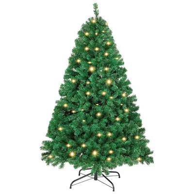 Immagine prodotto di Jopassy Albero di Natale artificiale 120cm Albero di Natale artificiale con illuminazione Albero di Natale a LED per la decorazione di Natale