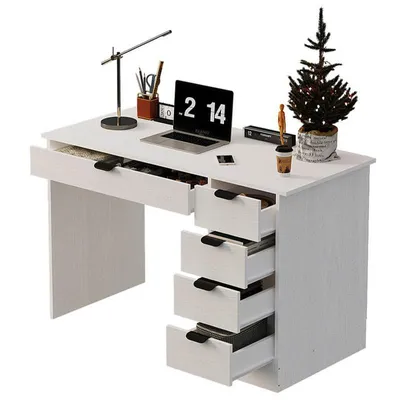 Obrázek produktu pro Počítačový Stůl Pro Mládež – Moderní Loft 120 Cm S 5 Zásuvkami