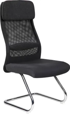 Produktbild von Bürostuhl Dlozan, Bürostühle für Wartezimmer, Ergonomischer Wartezimmerstuhl, 58x47h105 cm, Schwarz