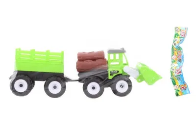 Image de Tracteur avec chargeur et véhicule tracteur