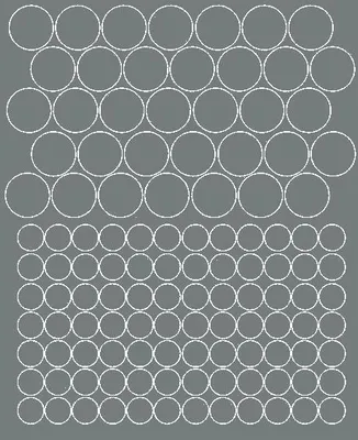Image de Autocollants pour casque de vélo à pois, 119 pièces, gris brillant