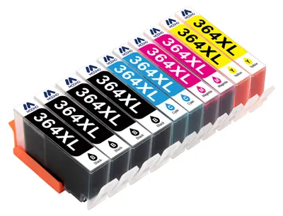 Produktbild von 10x Druckerpatronen kompatibel für HP 364 XL für Deskjet 5510 5514 5515 5520 5522 5524 6510 6520 7510 7520 mit CHIP