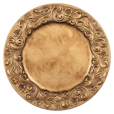 Immagine prodotto di Piattino Clayre & Eef Ø 33 cm Plastica color oro