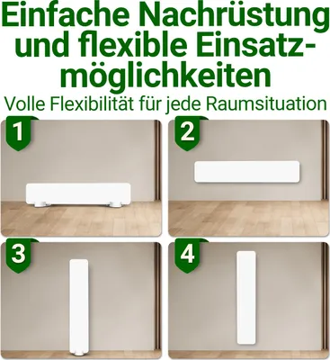 Produktbild von HEIMWERT Anti Schimmel Heizung mit Spezial Infrarot Schutzmembran - Tötet Schimmel besonders energiesparend und chemiefrei in Wand, Tapete, Bad, Keller ab - Anti Mold Dry Schimmelentferner 50w