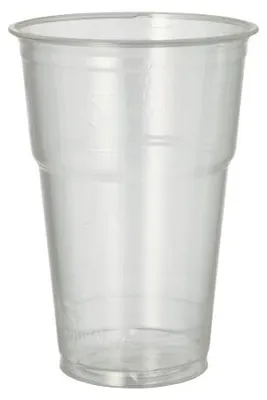 Produktbild von 2240x PLA-Becher, Kaltgetränkebecher, "pure" 0,4 l glasklar mit Schaumrand Plastikbecher