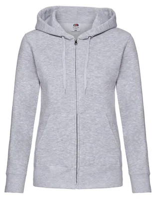 Immagine prodotto di Fruit of the Loom - Felpa con cappuccio "Premium Sweat" da donna LT2024 (XXL) (grigio melange)