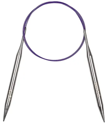 Immagine prodotto di Aghi circolari da 100 cm, 9,0 mm, in acciaio inossidabile, con cavo flessibile, ideali per coperte e progetti di grandi dimensioni
