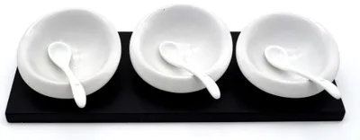 Produktbild von Dip-Schalen-Set  3-teilig 26x10x1,5 cm (LxBxH)