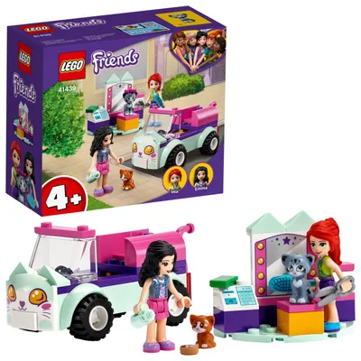Image de LEGO 41439 Friends Salon de chat mobile Set avec mini-figurines d'animaux et mini-poupées