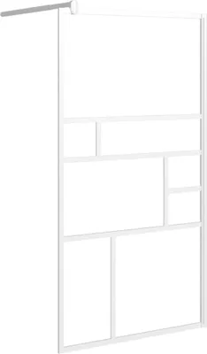 Produktbild von vidaXL Duschwand für Walk-In Dusche 100x195 cm ESG-Glas Weiß