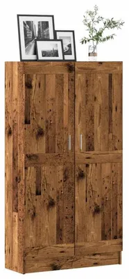 Obrázok produktu pre Knižnica s vzhľadom starého dreva, 82,5 x 30,5 x 150 cm, drevotrieska, 4 police
