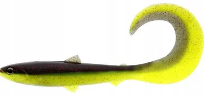 Produktbild von Westin BullTeez Curltail 14cm Gummifisch Black/Chartreuse