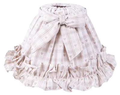 Immagine prodotto di Clayre & Eef Paralume Ø 23x15 cm Beige Marrone Cotone Diamanti