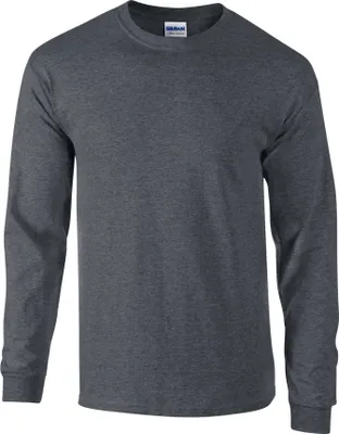 Produktbild von Gildan - "Ultra" T-Shirt für Herren/Damen Uni Langärmlig PC6163 (S) (Grau meliert)