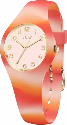 A close-up, studio shot of an Ice-Watch analog watch.