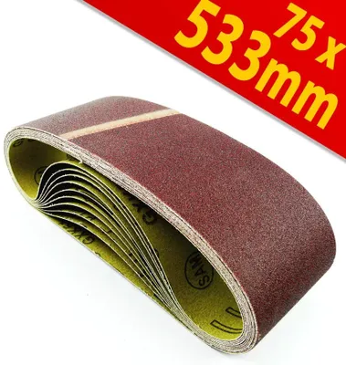 Produktbild von Schleifbänder Schleifband Bandschleifer 75x533mm 10Stck