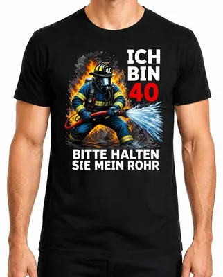 Obrázek produktu pro Tričko s nápisem "Jsem 40. Prosím, respektujte můj věk. Sarkasmus. Humor. Pánské." Černá barva, velikost S
