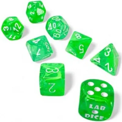 Produktbild von Chessex 7-Würfelset Nebula Gelatinous/White