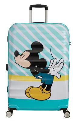 Produktbild von American Tourister Wavebreaker Disney - Spinner L Koffer, 77 cm, 96 L, Mehrfarbig (Mickey Blue Kiss)