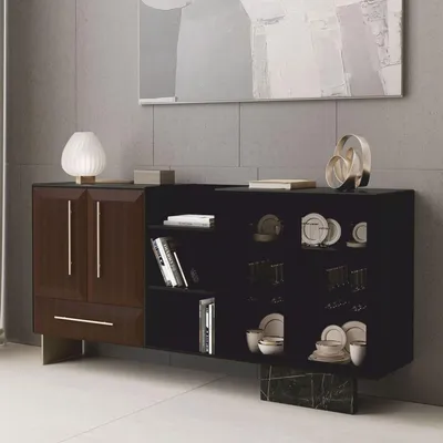 Zdjęcie produktu dla kredens Casa Padrino z 4 drzwiami i szufladą 234 cm - Luksusowe meble