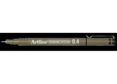 Produktbild von Artline - Technischer Fineliner 0,4 mm schwarz | 12 Stück