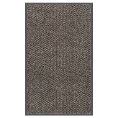 Image de vidaXL Paillasson tufté brun foncé 90x150 cm