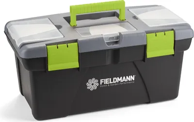 Produktbild von Fieldmann FDN 4118, Werkzeugkasten, Kunststoff, Schwarz, Grün, Grau, Transparent, 480 mm, 250 mm, 230 mm