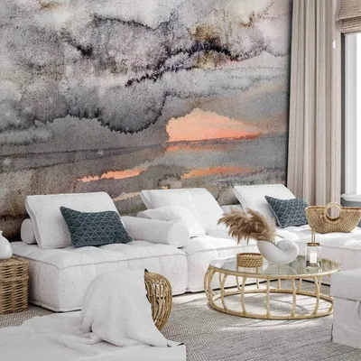 Produktbild von Vlies Fototapete - Connected Clouds 350x256 cm Abstrakt f-C-0465-a-a