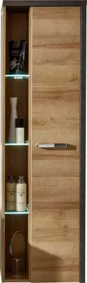 Produktbild von Rootz Badezimmerschrank – Aufbewahrungsschrank mit Spiegel – 48 x 160 x 31 cm