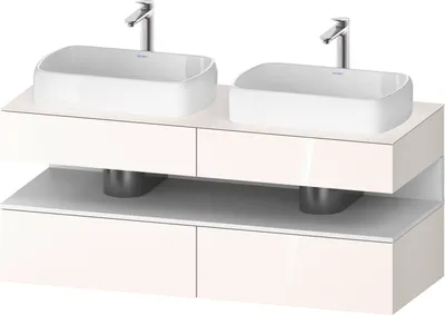 Produktbild von DURAVIT QA4767018220000 QTG KWTU WH Ek. 1400x550x600 Wß Hgl.