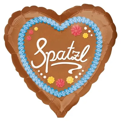 Produktbild von Amscan 10087641 3375101 - Standard Foil Balloon Spatzl, Diameter Approx. 43 Cm