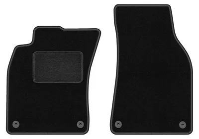 Obrázok produktu pre Predné Velúrové autokoberce Standard na mieru pre: Audi A6 C6 (2004-2006, sedan, kombi, avant) černé, sada 2 ks, s úchyty