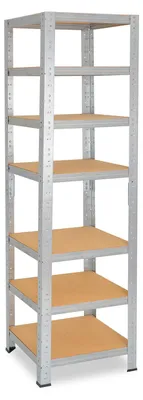 Immagine prodotto di shelfplaza HOME 200x40x40 cm scaffale pesante in zincato con 7 ripiani e 125 kg di portata per ripiano