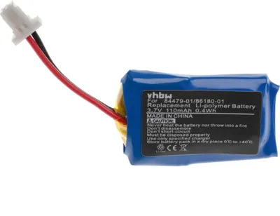 Produktbild von vhbw Akku Ersatz für Plantronics 84479-01, 86180-01 für Wireless Headset Kopfhörer (110 mAh, 3,7 V, Li-Polymer)