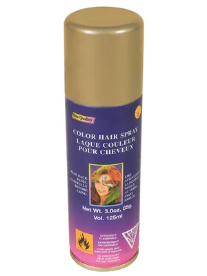 Produktbild von Goldenes Haarspray-Kostümzubehör – Größe Einheitsgröße