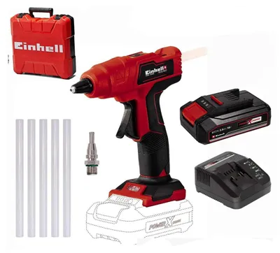 Produktbild von Einhell Akku-Heißklebepistole TE-CG 18 Li - mit Akku 2,5 Ah, Ladegerät Koffer