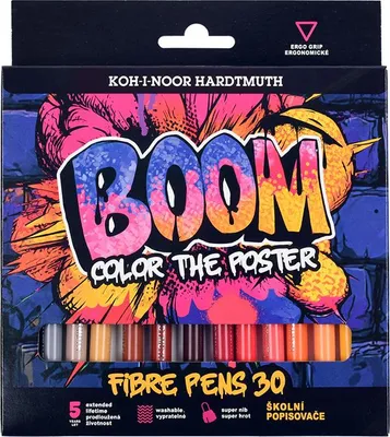 Immagine prodotto di Pennarelli Koh-i-noor 30 colori