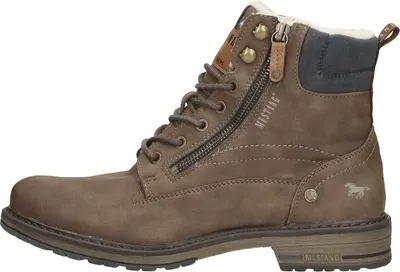 Image de Mustang Veterschoenen Hoog Veterschoenen Hoog - Donkerbruin - Maat 45