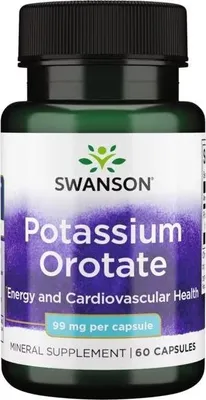 Produktbild von Kalium-Orotat 99 mg 60 Kapseln Swanson Health Products