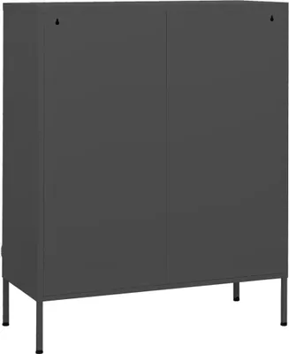 Obrázek produktu pro vidaXL Úložná skříň Antracit 80x35x101,5 cm Ocel