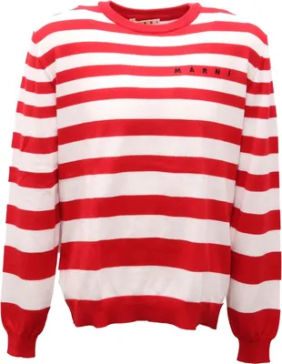 Immagine prodotto di 9941AG maglione bimbo BOY MARNI white/red stripes Cotone sweater